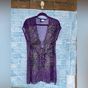 BECCA by Rebecca Virtue sheer swim resort coverup size XS/S